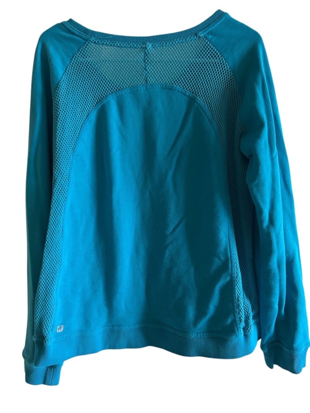 Fabletics XL Teal Lightweight Pullover Sweatshirt - Picture 2 of 3